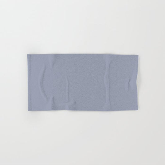 Ambrosial Pastel Purple Blue Grey Solid Color Pairs To Sherwin Williams Vesper Violet SW 6542 Hand & Bath Towel