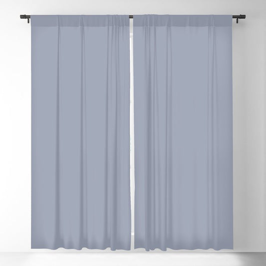 Ambrosial Pastel Purple Blue Grey Solid Color Pairs To Sherwin Williams Vesper Violet SW 6542 Blackout Curtain