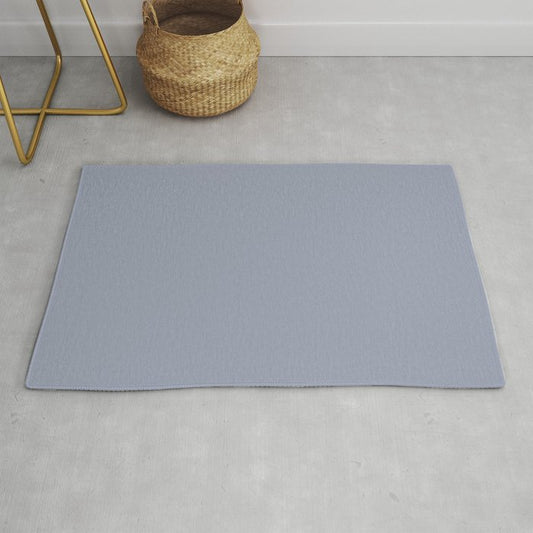 Ambrosial Pastel Purple Blue Grey Solid Color Pairs To Sherwin Williams Vesper Violet SW 6542 Throw & Area Rugs