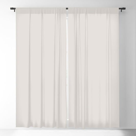Anew Off-White Solid Color Accent Shade / Hue Matches Sherwin Williams Incredible White SW 7028 Blackout Curtain