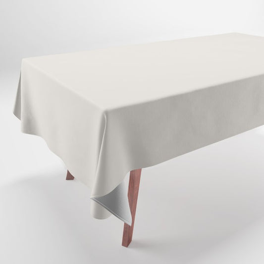 Anew Off-White Solid Color Accent Shade / Hue Matches Sherwin Williams Incredible White SW 7028 Tablecloth