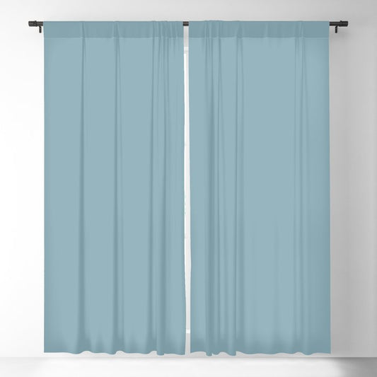 Angel Wings Blue Solid Color Pairs To Valspars 2021 Color of the Year Lucy Blue 5001-5C Blackout Curtain