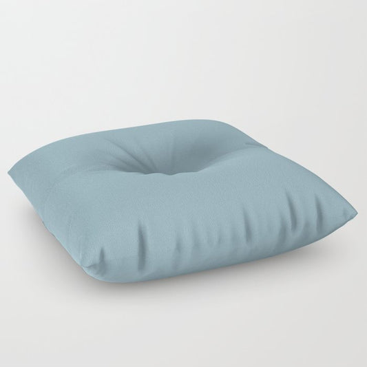 Angel Wings Blue Solid Color Pairs To Valspars 2021 Color of the Year Lucy Blue 5001-5C Floor Pillow