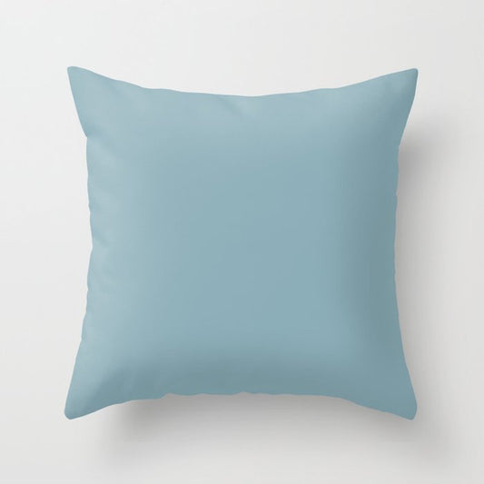 Angel Wings Blue Solid Color Pairs To Valspars 2021 Color of the Year Lucy Blue 5001-5C Throw Pillow
