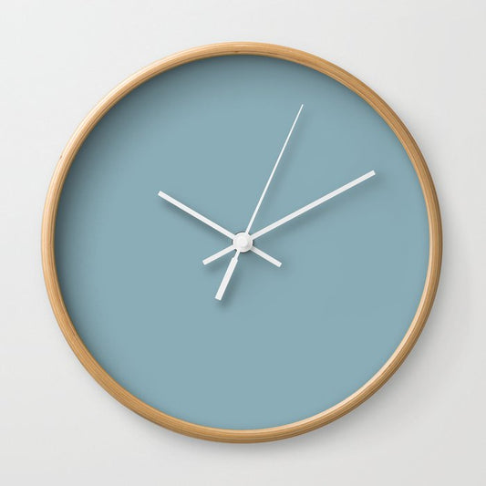 Angel Wings Blue Solid Color Pairs To Valspars 2021 Color of the Year Lucy Blue 5001-5C Wall Clock