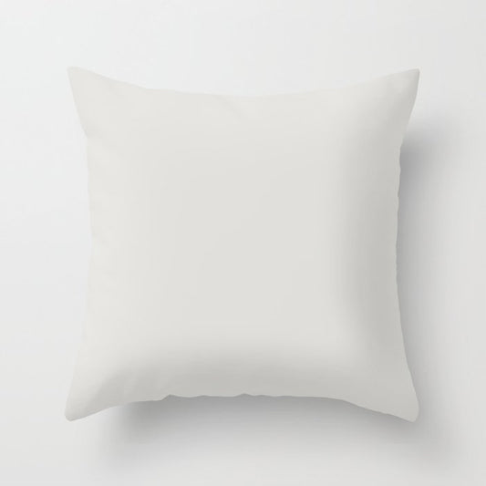 Angel Wings White Solid Color Accent Shade / Hue Matches Sherwin Williams Snowfall SW 6000 Throw Pillow