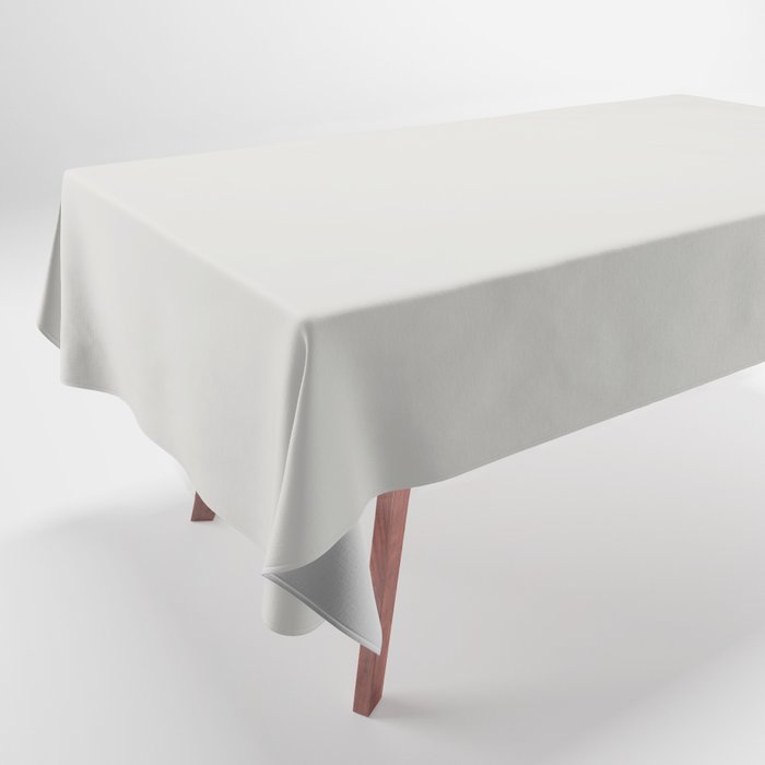Angel Wings White Solid Color Accent Shade / Hue Matches Sherwin Williams Snowfall SW 6000 Tablecloth