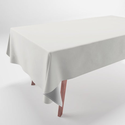 Angel Wings White Solid Color Accent Shade / Hue Matches Sherwin Williams Snowfall SW 6000 Tablecloth
