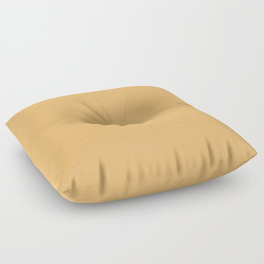 Angelic Orange Yellow Solid Color Pairs To Sherwin Williams Olden Amber SW 9013 Floor Pillow