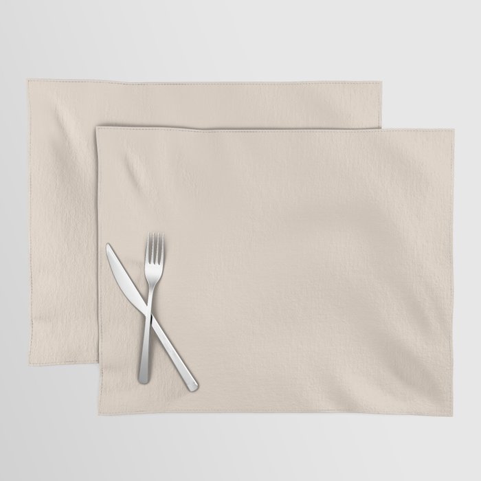 Antique White Solid Color  - Accent Shade - Matches Sherwin Williams Choice Cream SW 6357 Placemat