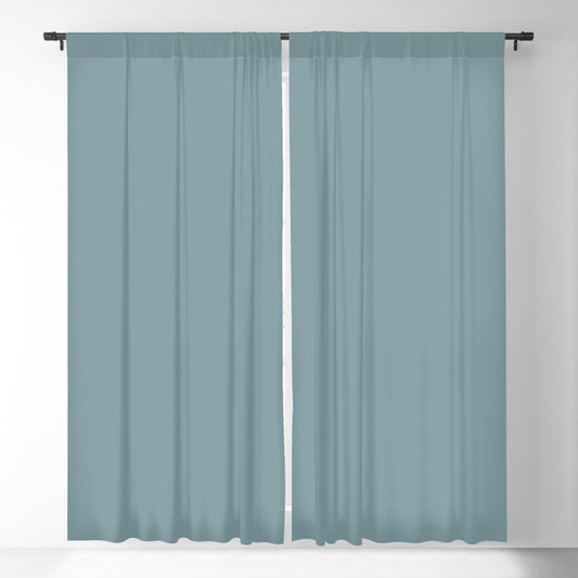 Aqua Blue Green Solid Color Pairs to Sherwin Williams Tranquil Aqua SW 7611 Blackout Curtain