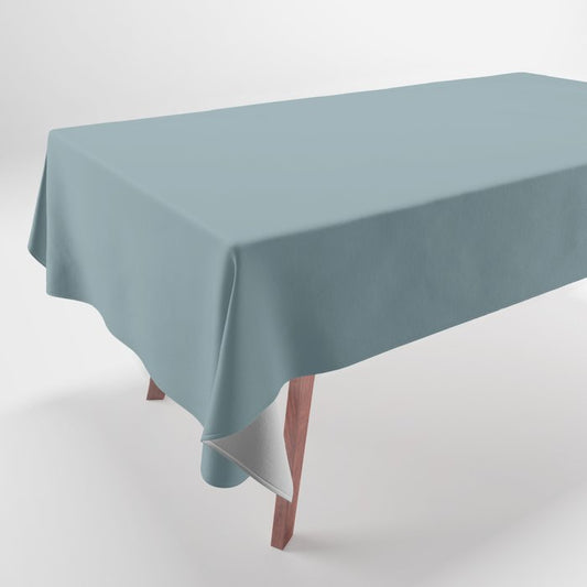 Aqua Blue Green Solid Color Pairs to Sherwin Williams Tranquil Aqua SW 7611 Tablecloth