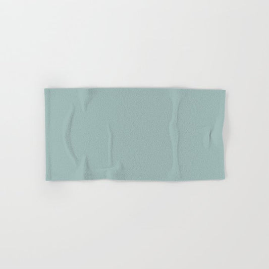 Aqua Green Blue Solid Color Pairs to Sherwin Williams Festoon Aqua SW 0019 Hand & Bath Towel
