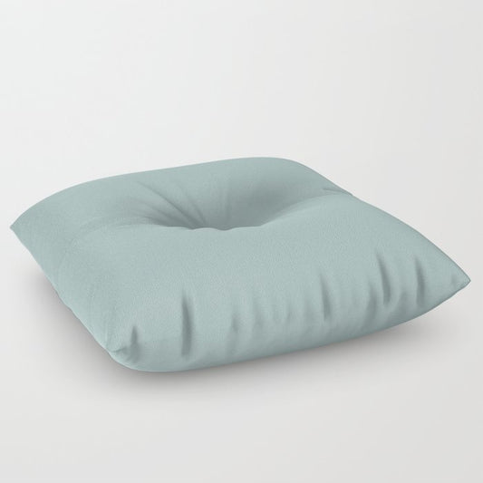 Aqua Green Blue Solid Color Pairs to Sherwin Williams Festoon Aqua SW 0019 Floor Pillow