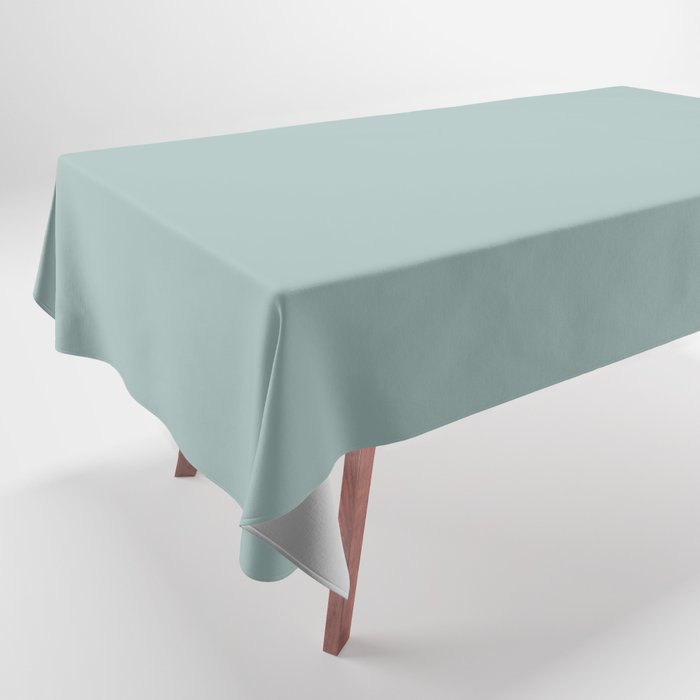 Aqua Green Blue Solid Color Pairs to Sherwin Williams Festoon Aqua SW 0019 Tablecloth