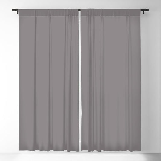 Armadillo Mid Tone Grey Solid Color Pairs To Sherwin Williams Sensuous Gray SW 7081 Blackout Curtain