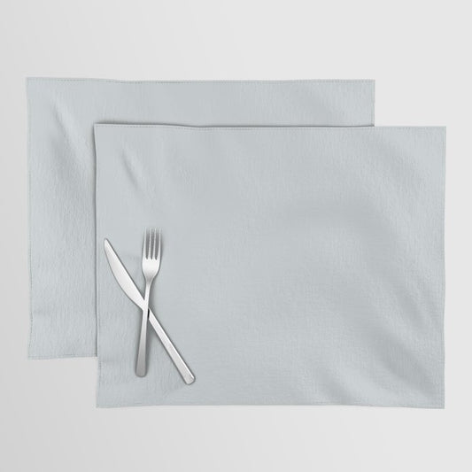 Arctic Pastel Blue Solid Color - Popular Shade 2022 PPG Winter's Breath PPG1038-3 Placemat