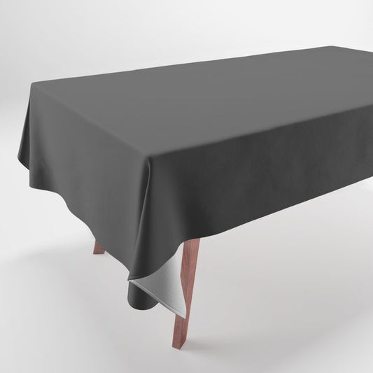 Ash Dark Gray Solid Color Pairs To PPG 2021 Trending Hue Starless Sky PPG0995-7 Tablecloth