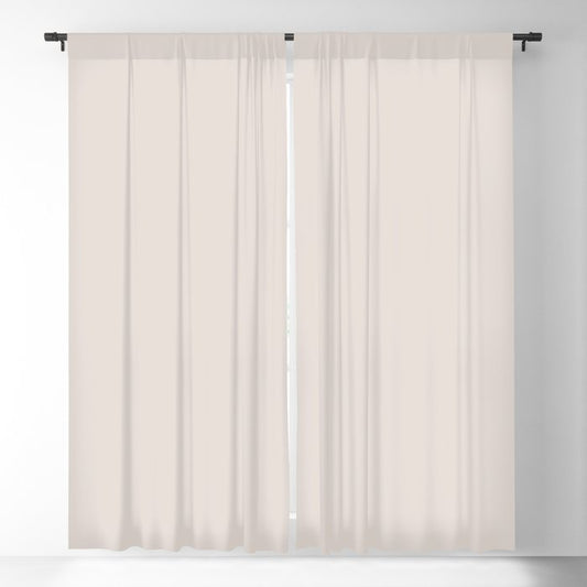 Ash Off-White Solid Color Accent Shade / Hue Matches Sherwin Williams Everyday White SW 6077 Blackout Curtain