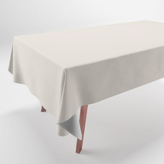 Ash Off-White Solid Color Accent Shade / Hue Matches Sherwin Williams Everyday White SW 6077 Tablecloth