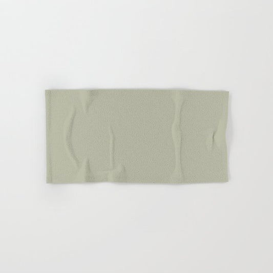 Astral Light Pastel Green Solid Color Pairs To Sherwin Williams Softened Green SW 6177 Hand & Bath Towel