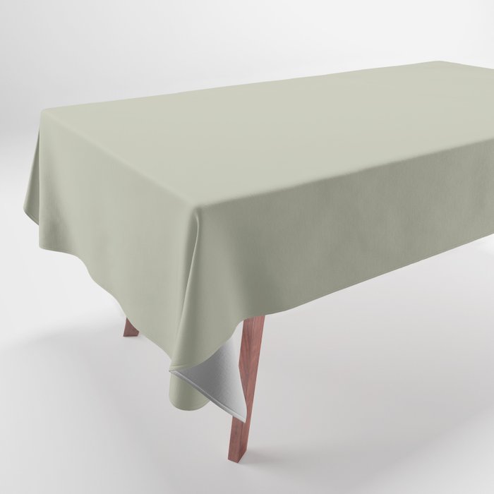 Astral Light Pastel Green Solid Color Pairs To Sherwin Williams Softened Green SW 6177 Tablecloth
