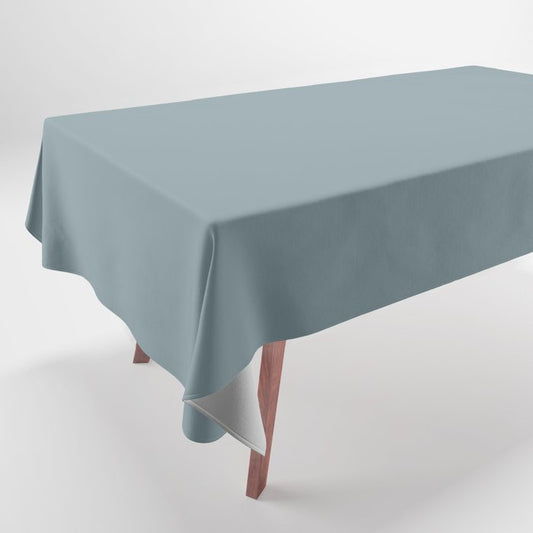Atmospheric Dark Pastel Blue Gray Solid Color Pairs To Sherwin Williams Whirlpool SW 9135 Tablecloth