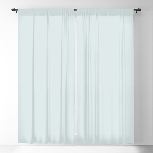 Atmospheric Pastel Blue Solid Color Accent Shade / Hue Matches Sherwin Williams Sky High SW 6504 Blackout Curtain