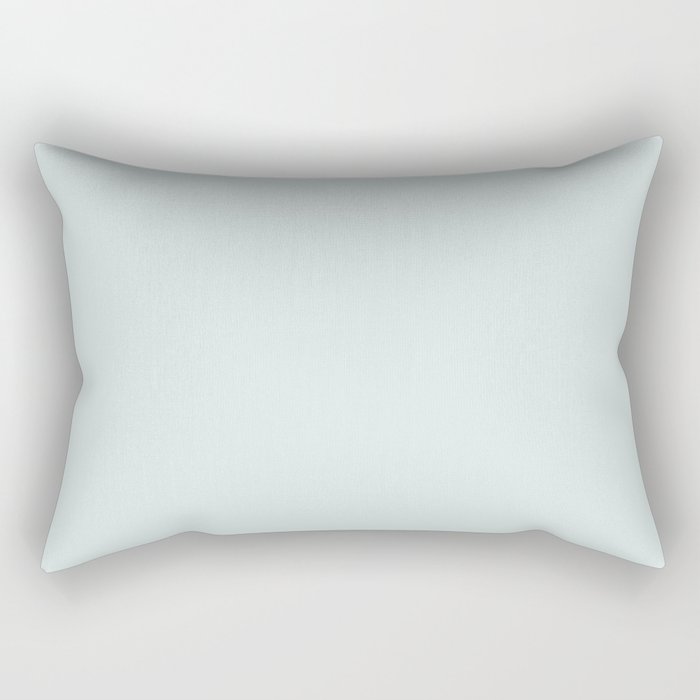 Atmospheric Pastel Blue Solid Color Accent Shade / Hue Matches Sherwin Williams Sky High SW 6504 Rectangular Pillow