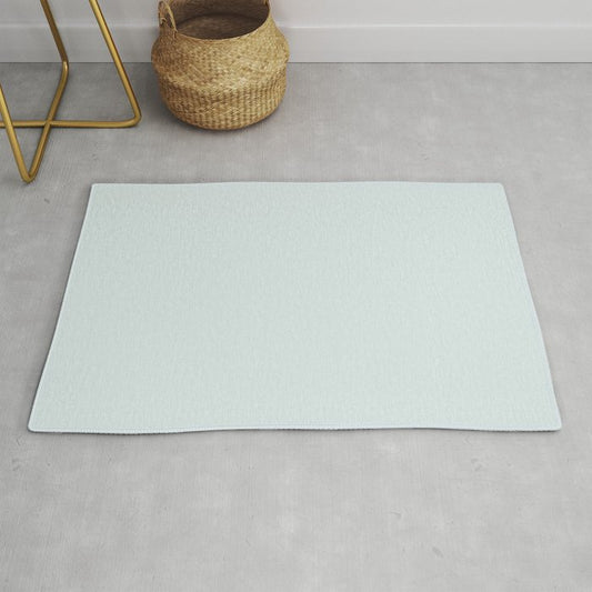 Atmospheric Pastel Blue Solid Color Accent Shade / Hue Matches Sherwin Williams Sky High SW 6504 Throw & Area Rugs