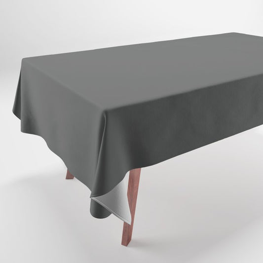 Authentic Gray Solid Color Pairs Behr 2022 Trending Hue - Shade - Cracked Pepper PPU18-01 Tablecloth