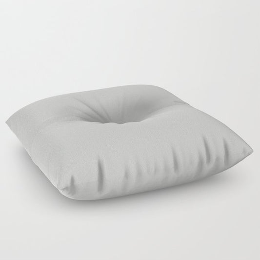 Autonomous Light Gray - Grey Solid Color Accent Shade Matches Sherwin Williams Tinsmith SW 7657 Floor Pillow