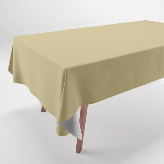 Autumn Begins Light Beige Solid Color Pairs To Sherwin Williams Cool Avocado SW 9029 Tablecloth