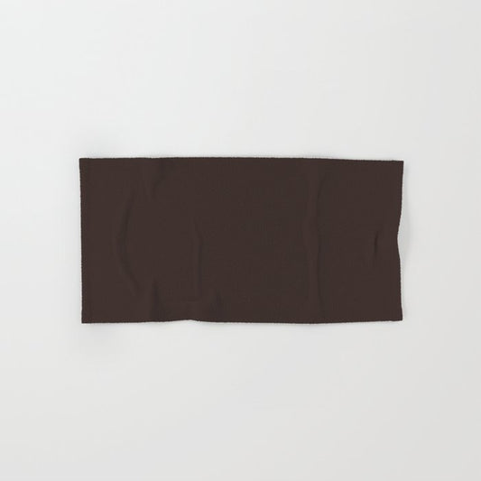 Autumn Brown Single Solid Color Pairs HGTV 2021 Color Of The Year Accent Shade Dark Bronzetone Hand & Bath Towel