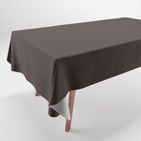 Autumn Brown Single Solid Color Pairs HGTV 2021 Color Of The Year Accent Shade Dark Bronzetone Tablecloth