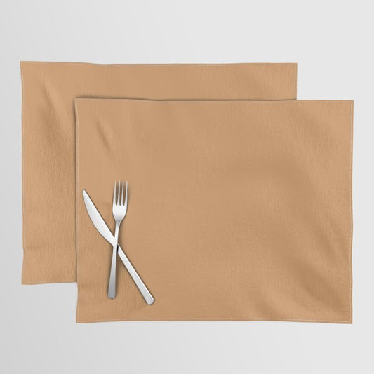 Autumn Dreams Brown Solid Color - Accent Shade - Matches Sherwin Williams Bakelite Gold SW 6368 Placemat