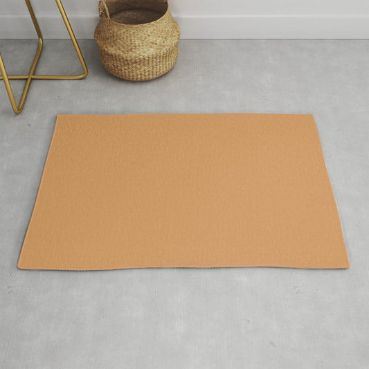 Autumn Dreams Brown Solid Color - Accent Shade - Matches Sherwin Williams Bakelite Gold SW 6368 Throw & Area Rugs