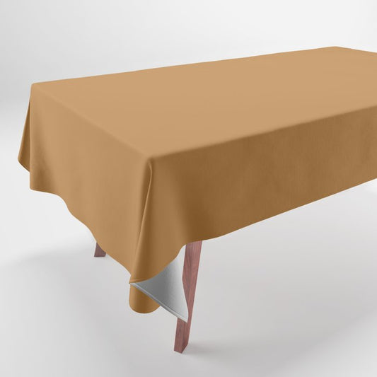 Autumn Leaf Brown Solid Color  - Accent Shade - Matches Sherwin Williams Butterscotch SW 6377 Tablecloth