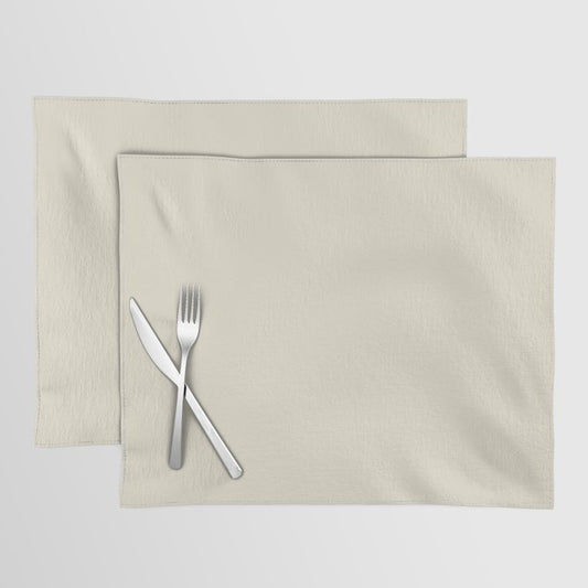 Baby's Breath Solid Color PANTONE 11-0202 2022 Summer Trending Shade - Hue - Colour Placemat