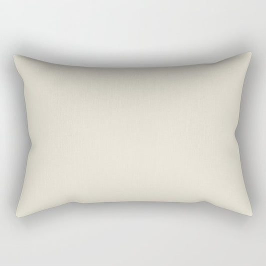 Baby's Breath Solid Color PANTONE 11-0202 2022 Summer Trending Shade - Hue - Colour Rectangular Pillow