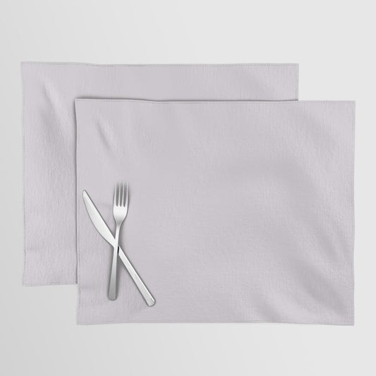 Beautiful Ultra Pastel Purple Solid Color Pairs To Sherwin Williams Lite Lavender SW 6554 Placemat