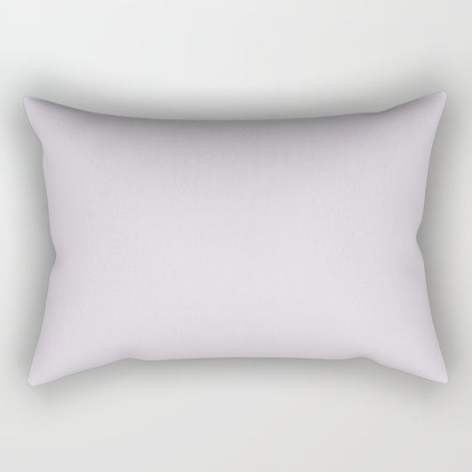 Beautiful Ultra Pastel Purple Solid Color Pairs To Sherwin Williams Lite Lavender SW 6554 Rectangular Pillow