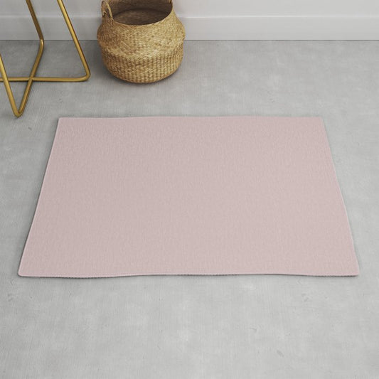 Behr Embroidery - Soft Pastel Pink PPU17-09 Solid Color Throw & Area Rugs