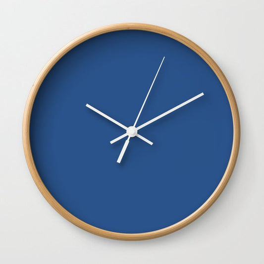 Behr Flashy Sapphire - Deep Blue P520-7 Solid Color Wall Clock