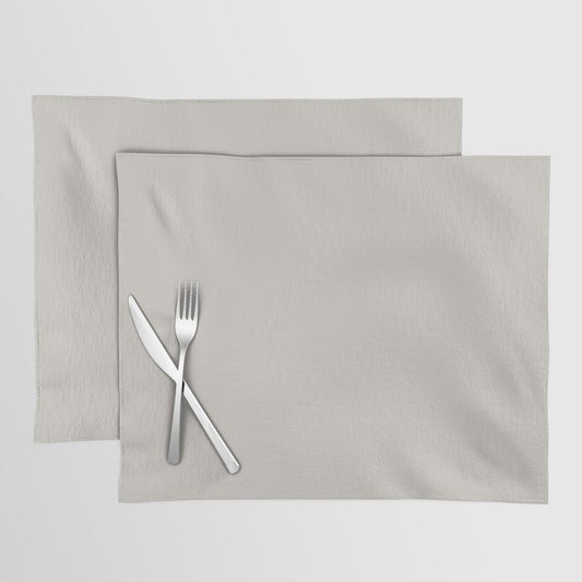 Behr Paint Cotton Gray HDC-NT-20 Trending Color 2019 - Solid Color Placemat