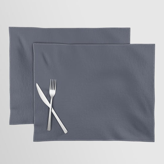 Behr Paint Dark Navy Blue S350-7 Trending Color 2019 - Solid Color Placemat