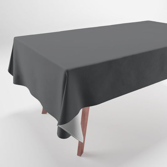 Black Solid Color Pairs Dulux 2023 Trending Shade Domino SG6G8 Tablecloth