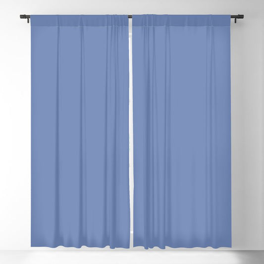 Blueberry Blue-purple Solid Color Pairs PPG Glidden 2023 Trending Color Kimono PPG1166-5 Blackout Curtain