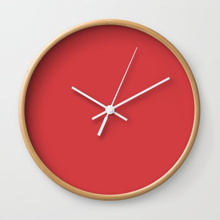 Bold Red Solid Color Pairs to Coloro Luscious Red 010-46-36 Key Color Trends for Spring Summer 2023 Wall Clock