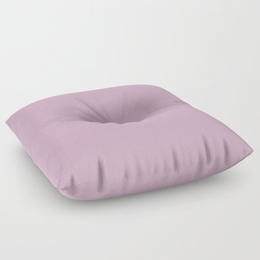 Bright Pastel Baby Girl Pink Solid Color Parable to Pantone Pixie 20-0108 Floor Pillow